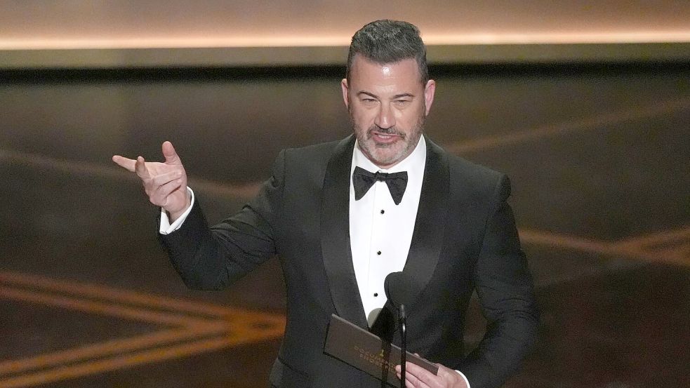 Jimmy Kimmel auf der Bühne. Foto: Chris Pizzello/Invision/AP/dpa