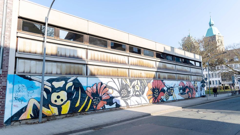 Die Sporthalle an der Drei-Religionen-Schule in Osnabrück ist abgängig. In der städtischen Sanierungsliste ist sie nun weit nach oben gerutscht. Foto: Tobias Saalschmidt