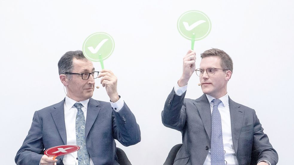 Grünes Licht für Verhandlungen: Grünen-Politiker Cem Özdemir hat die CDU von Manuel Hagel zu offiziellen Gesprächen über eine Regierungszusammenarbeit eingeladen. (Archivbild) Foto: Marijan Murat