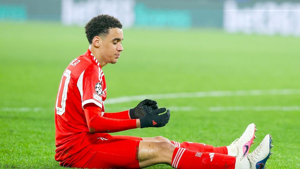 Jamal Musiala muss wegen einer Schmerzreaktion am operierten linken Fuß pausieren. Er reist darum auch nicht zur Nationalmannschaft. (Archivbild) Foto: Jan Woitas
