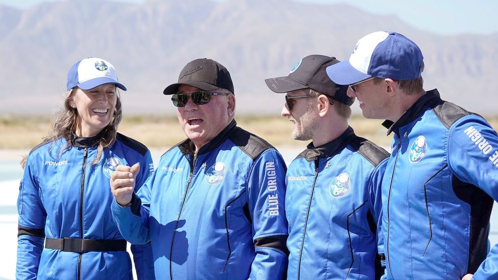 „Star Trek“-Ikone Shatner ist 2021 ins All geflogen. (Archivbild) Foto: Lm Otero/AP/dpa