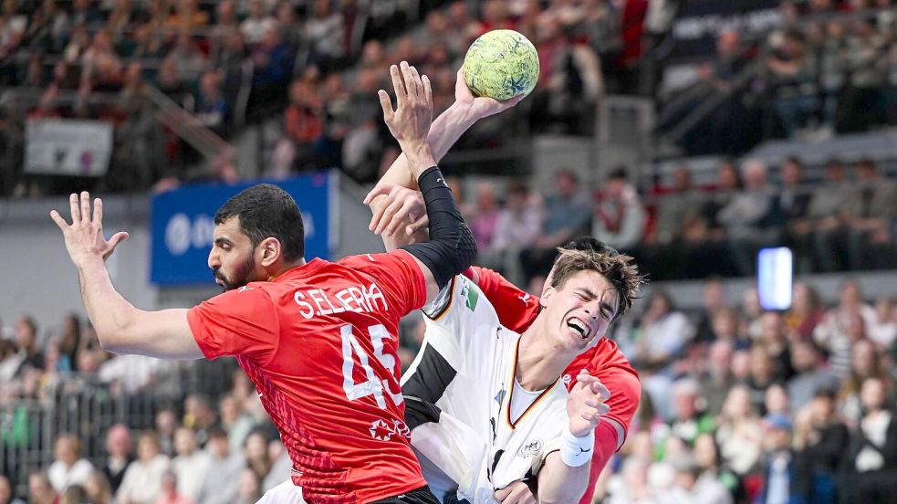 Julian Köster fand in der zweiten Halbzeit selten Lücken in der ägyptischen Abwehr. Foto: Sina Schuldt