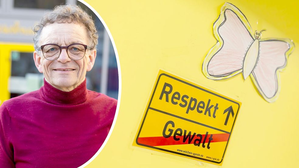 Josef Niehenke ist einer von sechs älteren Menschen, die als „Seniorpartner in School“ an der Osnabrücker Stüveschule Konflikte zwischen Grundschülern schlichten - und ihnen zuhören. Ziel ist gegenseitiges Verständnis statt Gewalt. Foto: Tobias Saalschmidt