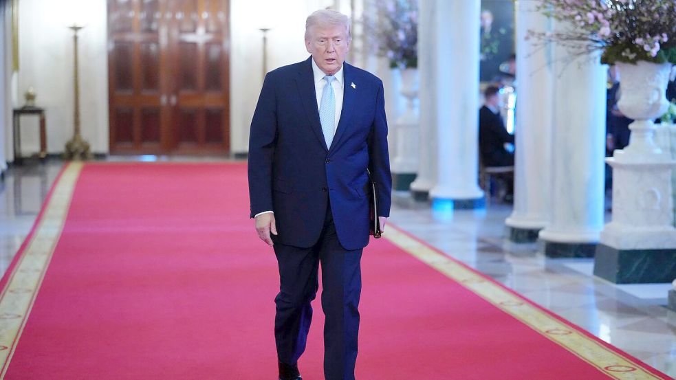 US-Präsident Donald Trump hat ein Ultimatum an den Iran verlängert. Foto: Julia Demaree Nikhinson/AP/dpa