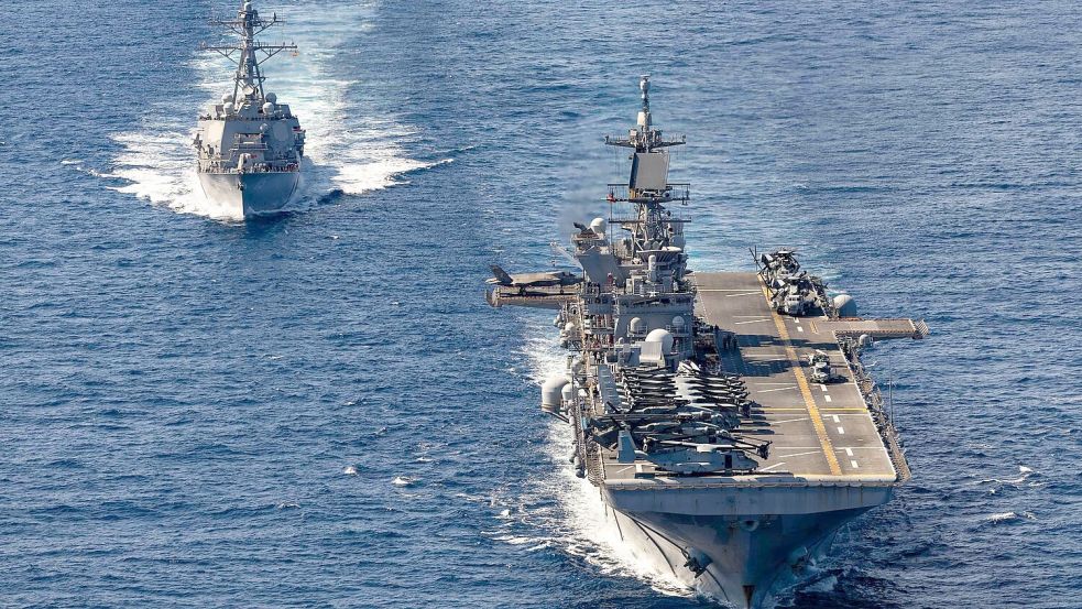 Einem Medienbericht zufolge sind weitere Kriegsschiffe und Tausende Soldaten auf dem Weg in die Region. (Archivbild) Foto: Petty Officer 1st Class Ryre Arc