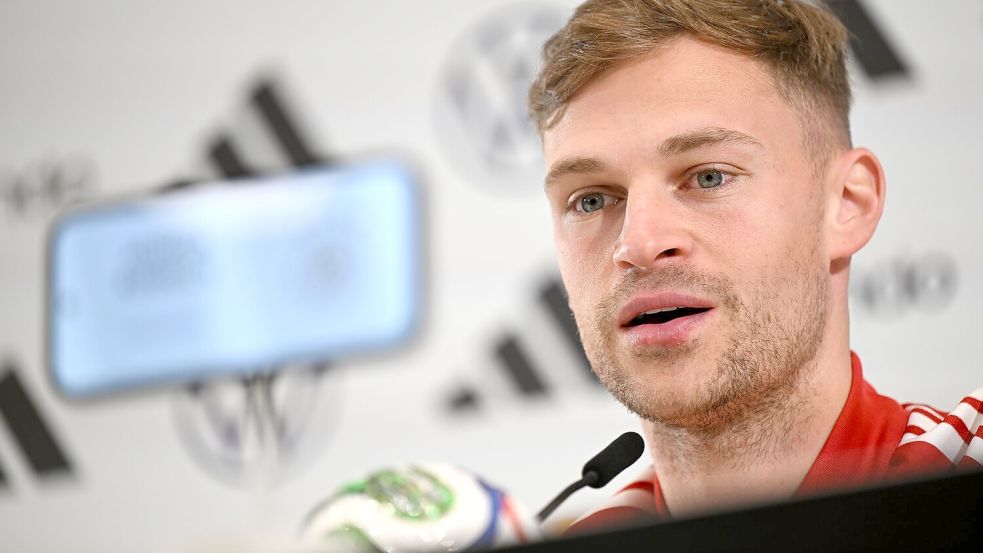 Joshua Kimmich geht als Kapitän auch verbal voran. Foto: Federico Gambarini/dpa