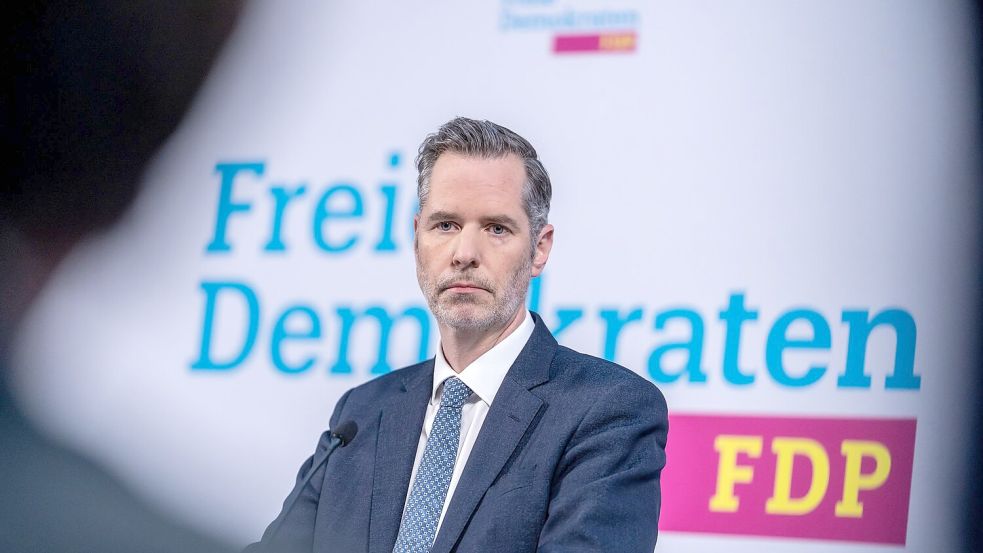 Der FDP-Bundesvorsitzende Christian Dürr will Parteichef bleiben. (Archivbild) Foto: Michael Kappeler/dpa