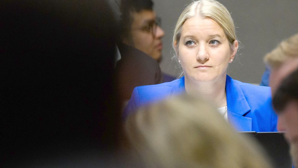 Im Fokus der CDU: Die niedersächsische Justizministerin Kathrin Wahlmann (SPD). Foto: dpa/ Julian Stratenschulte