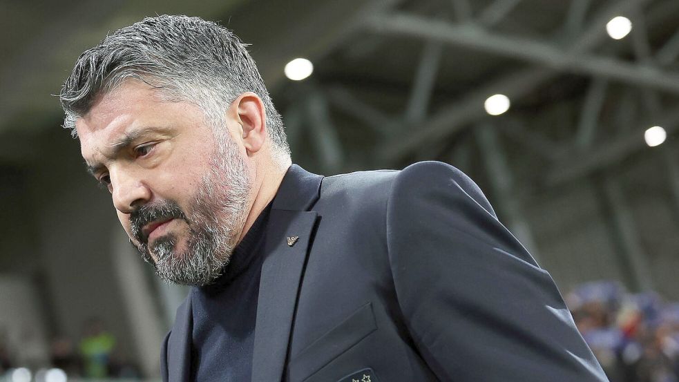 Darf erst einmal aufatmen: Italiens Nationaltrainer Gennaro Gattuso Foto: Marco Iacobucci