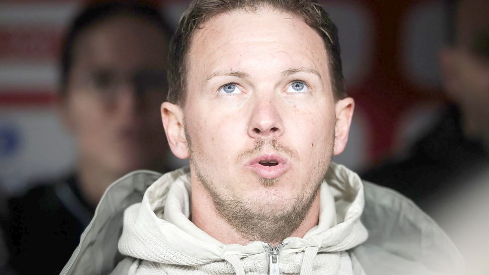 Bundestrainer Julian Nagelsmann gibt sein WM-Aufgebot am 12. Mai bekannt. Foto: Christian Charisius