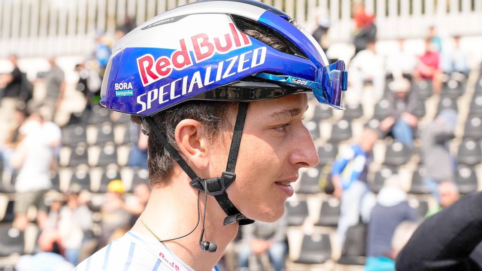 Florian Lipowitz überzeugt bei der Katalonien-Rundfahrt. (Archivbild) Foto: Nicolás Carvalho Ochoa/dpa