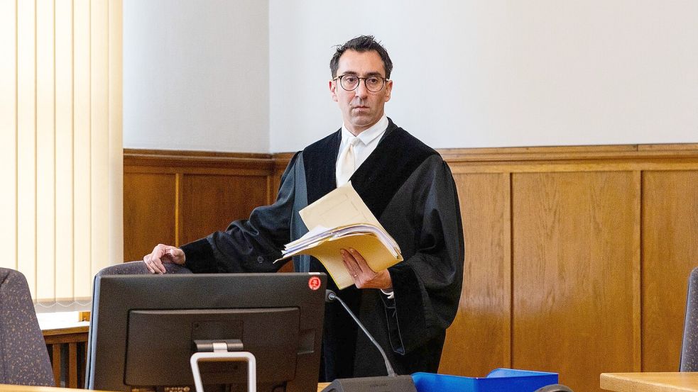 Staatsanwalt Christian Nassiry kurz vor der Urteilsverkündung. Foto: Laszlo Pinter