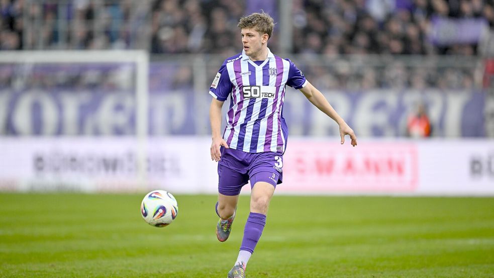 Stammkraft auf links: Frederik Christensen hat für den VfL Osnabrück bislang 25 Einsätze absolviert. Foto: Michael Titgemeyer