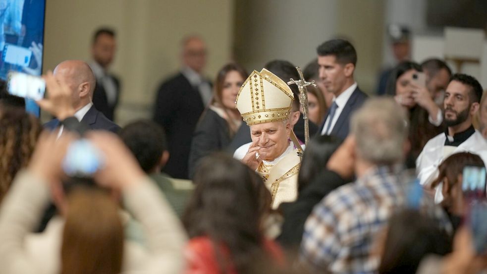 Papst Leo XIV. feiert die Messe am Gründonnerstag auch nicht mehr im Gefängnis wie der Vorgänger. Foto: Andrew Medichini