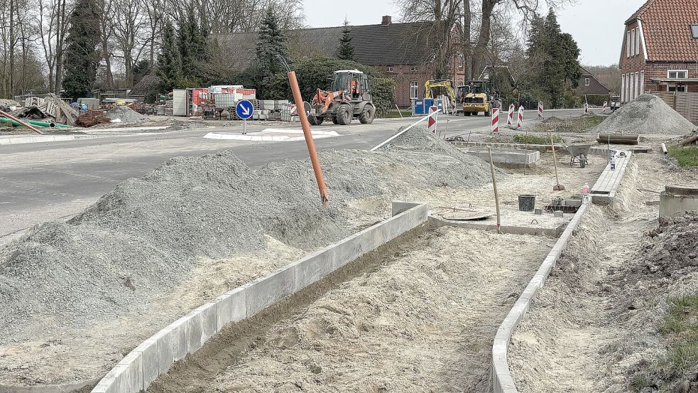 Am 23. März 2026 sah es an der Einmündung „Zum Reitsportcentrum“ auf der Ulbarger Straße in Timmel so aus. Foto: Karin Böhmer