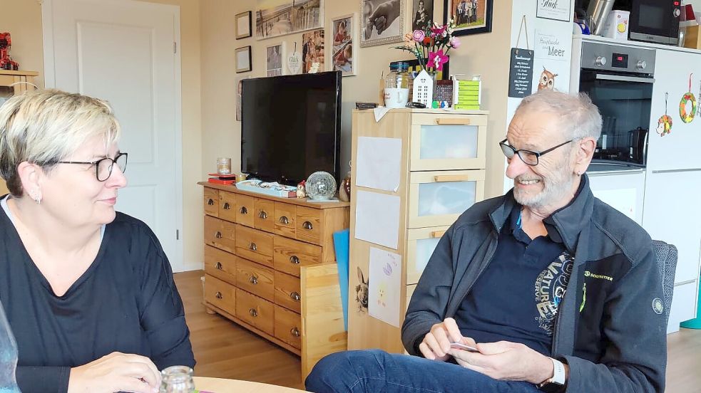 Sie sind dankbar, dass sie wieder zusammen am Tisch sitzen können: Monika Exner und ihr Mann Heinz‑Jürgen Brauer. Foto: privat