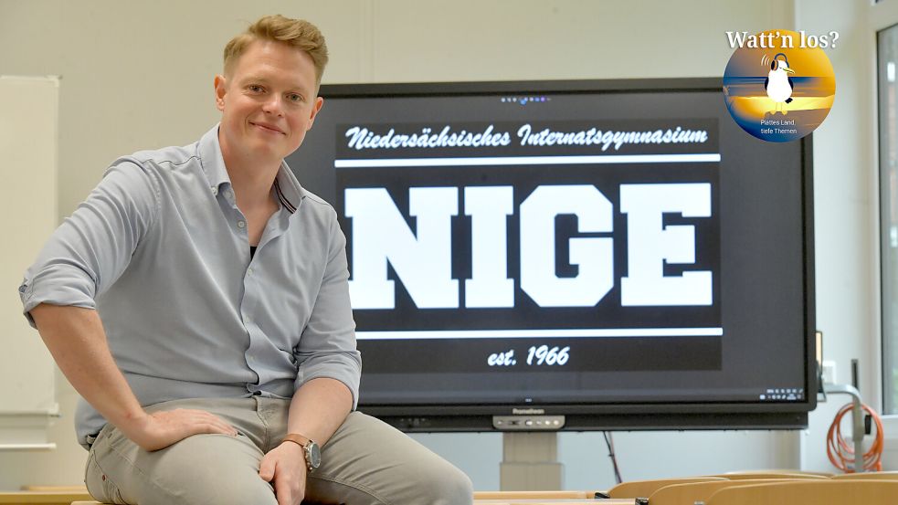 Ole Deuter war selbst Schüler am NIGE und ist heute stellvertretender Internatsleiter. Foto: Klaus Ortgies/Archiv