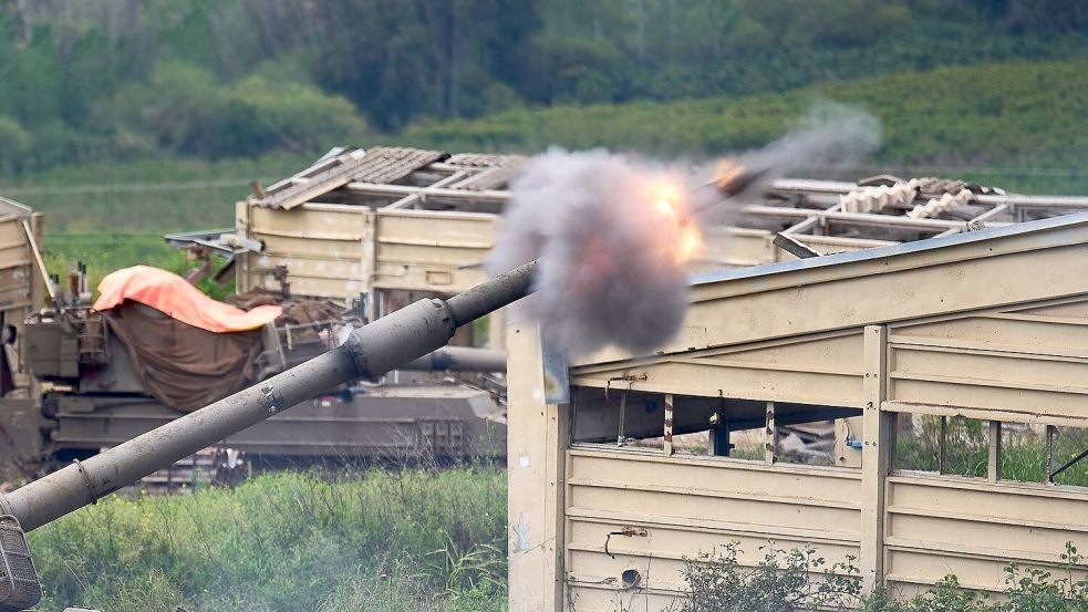 Das israelische Militär greift weiterhin die Hisbollah-Miliz im Libanon an. Foto: Ariel Schalit