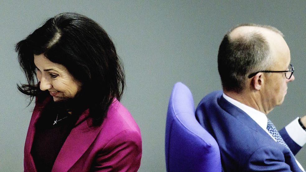 Ringen um Reformen: Wirtschaftsministerin Katherina Reiche und Bundeskanzler Friedrich Merz (beide CDU). Foto: Florian Gaertner/picture alliance / photothek.de