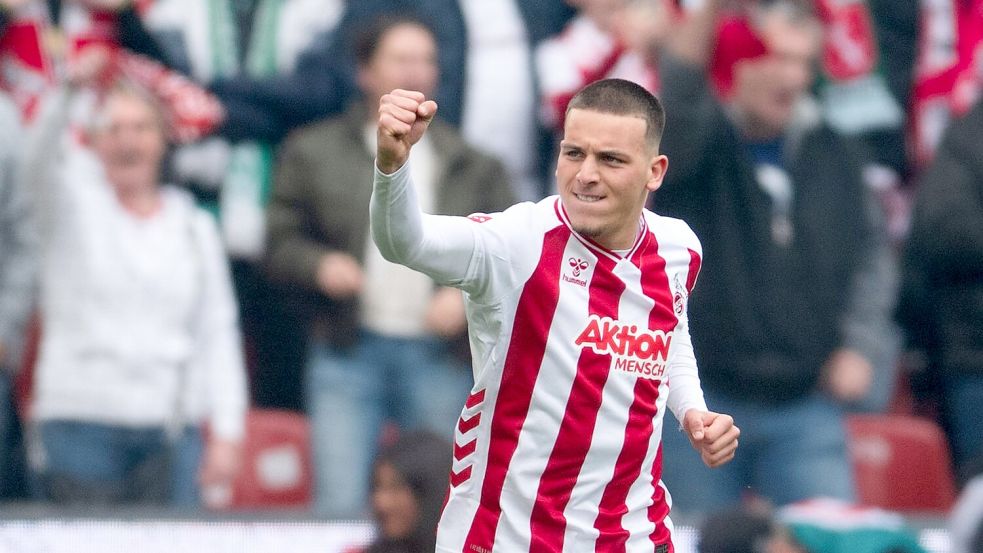 Said El Mala ließ die FC-Fans früh jubeln. Foto: Marius Becker