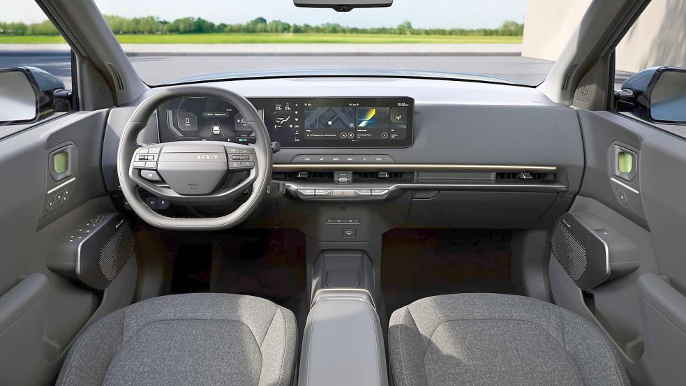 Das attraktive Cockpit bietet das Kia Conncect-System
