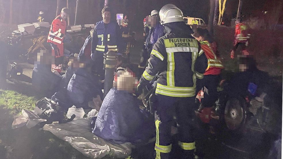 Die Bewohner mussten damals evakuiert werden. Foto: Feuerwehr Norden