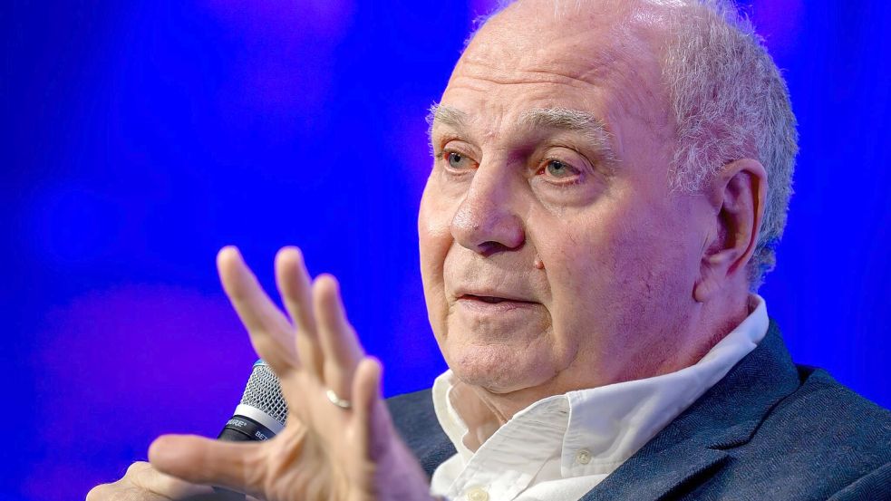 Uli Hoeneß: „Ich will kein Nagelsmann-Bashing machen.“ (Archivbild) Foto: Peter Kneffel/dpa