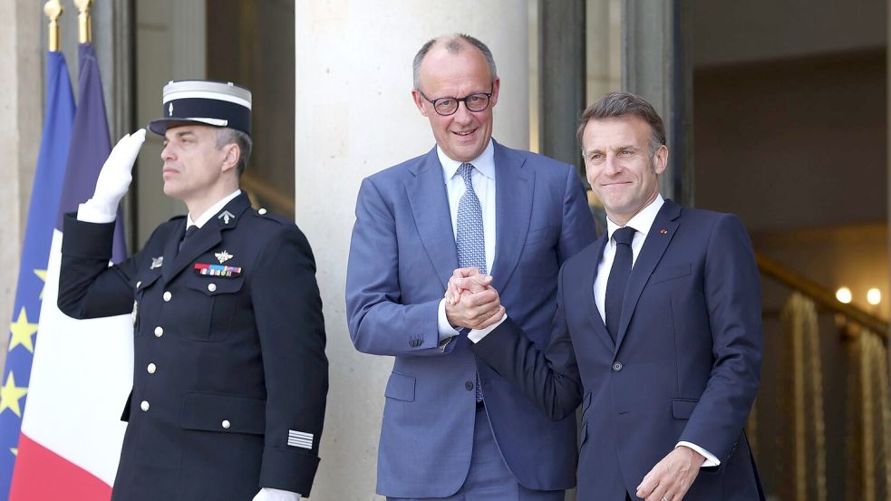 Bundeskanzler Merz nahm in der französischen Hauptstadt an den Beratungen über eine Sicherung der Straße von Hormus teil. Foto: Tom Nicholson