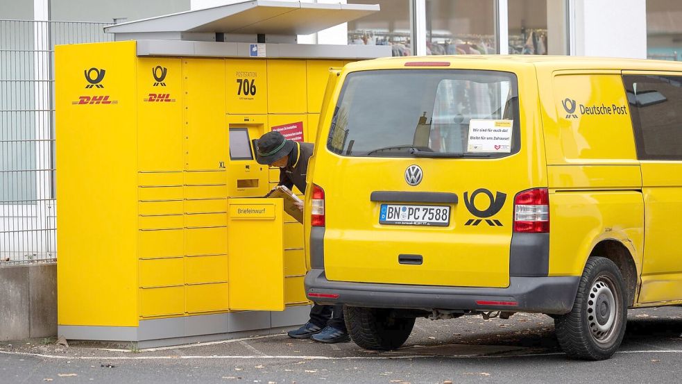 Gestatten, eine Postfiliale: ein Automat in Sankt Augustin (NRW), der als Filiale anerkannt wurde. Foto: Thomas Banneyer