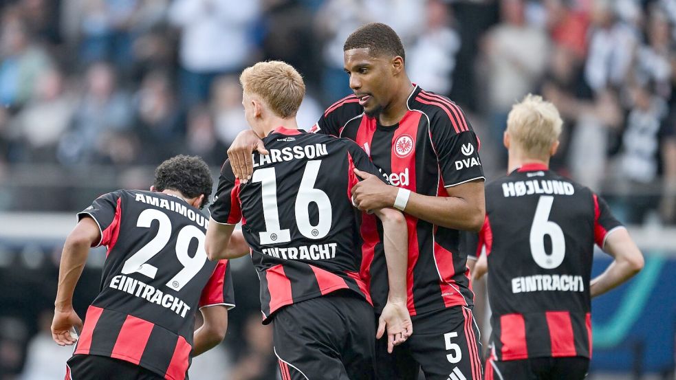 Gehörte zu den besten Frankfurtern: Torschütze Hugo Larsson. Foto: Florian Wiegand