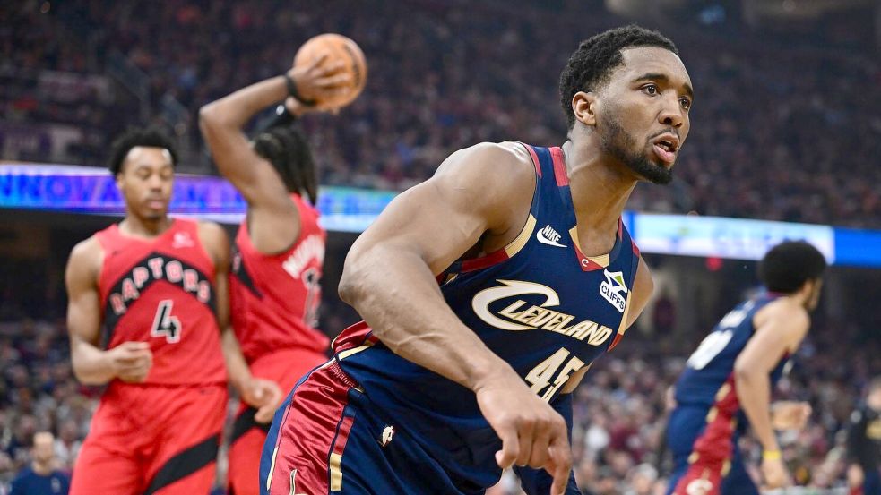 Donovan Mitchell war der herausragende Akteur der Cleveland Cavaliers. Foto: David Dermer