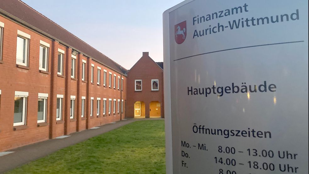 Das Finanzamt am Auricher Hafen. Foto: Aiko Recke