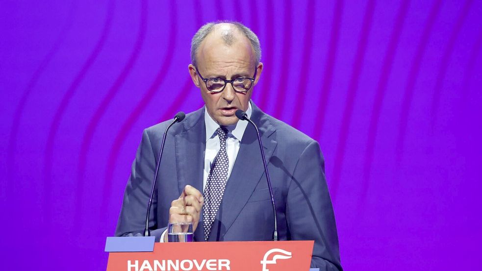 Merz betont zur Eröffnung die Bedeutung Brasiliens als Partnerland der Hannover Messe – und als wichtigsten Handelspartner Deutschlands in Südamerika. Foto: Michael Matthey/dpa