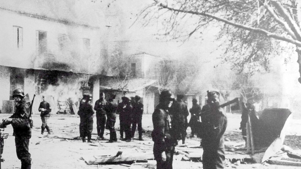 Ausgangspunkt ist eine Klage griechischer Opfer des NS-Massakers von Distomo vom 10. Juni 1944, bei dem die Waffen-SS 218 Bewohner des Dorfes massakrierte. (Archivbild) Foto: -/epa ANA/dpa