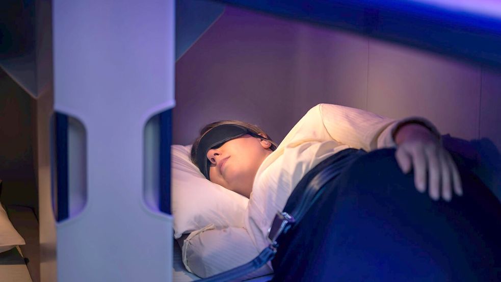 Die Betten sind für jeweils vier Stunden buchbar. Foto: -/Air New Zealand/dpa