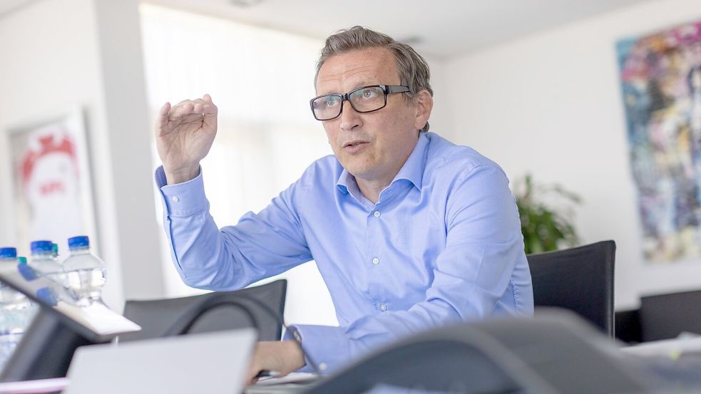 Lionel Souque ist Vorstandsvorsitzender der Rewe-Gruppe. (Archivbild) Foto: Thomas Banneyer