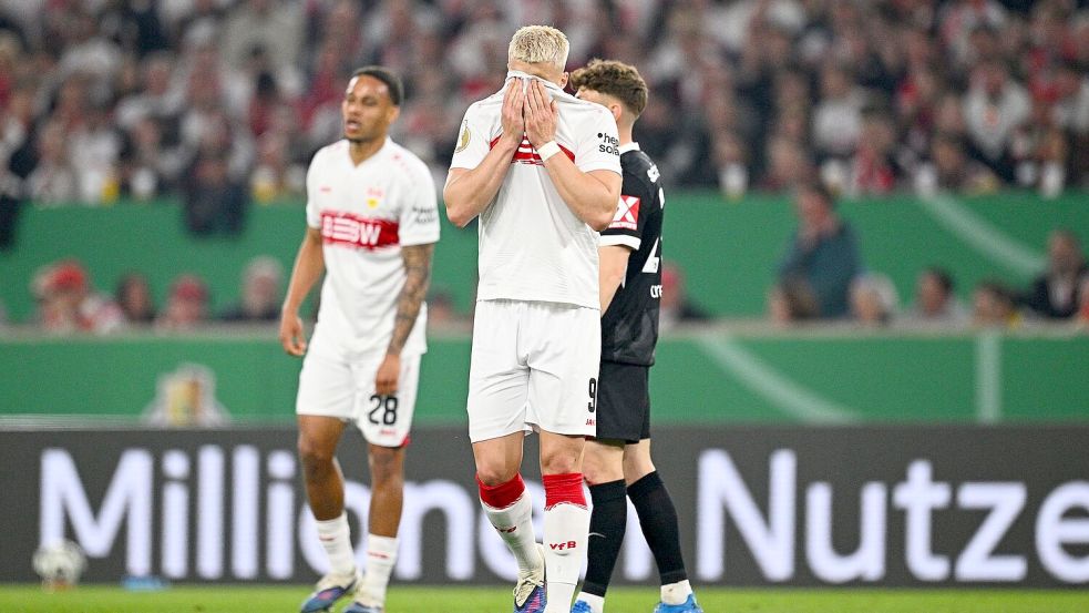 Die Stuttgarter konnten mit der ersten Hälfte nicht zufrieden sein. Foto: Tom Weller