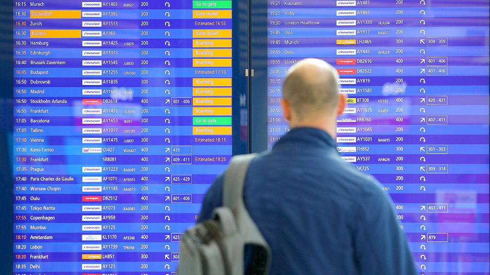 Teures Vergnügen: Politik und Industrie rechnen mit steigenden Flugpreisen. Foto: Picture-Alliance/Micha Korb/pressefoto_korb