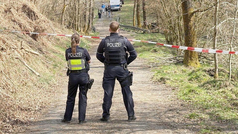 In diesem Waldstück wurde der Kopf der getöteten Frau gefunden. (Archivbild) Foto: Berthold Stamm/dpa