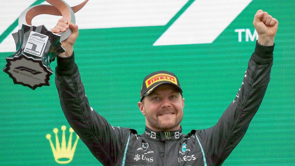 Valtteri Bottas gewann das letzte Rennen 2021 in der Türkei. (Archivbild) Foto: Umit Bektas/Pool’Reuters/AP/dpa