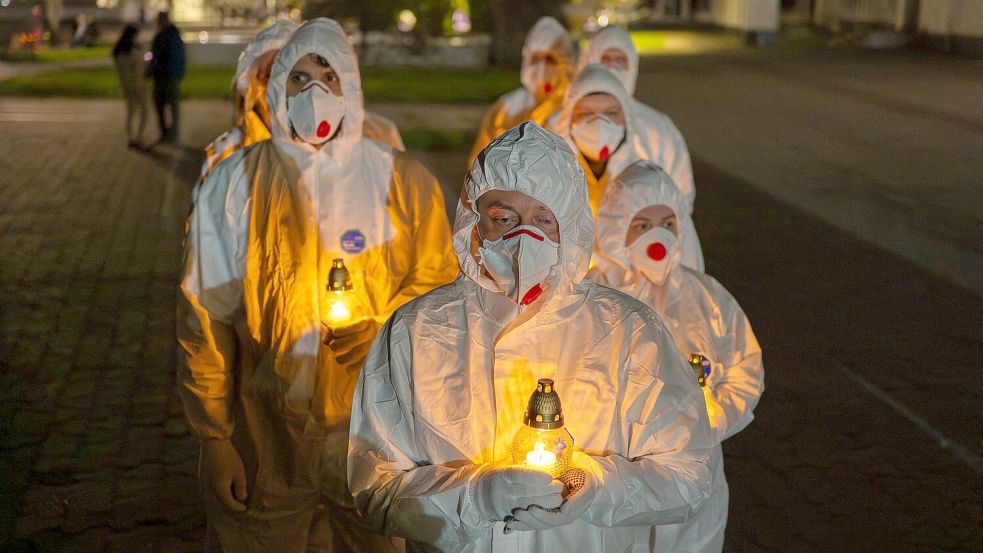 Die Ukraine wirft Russland zum Jahrestag „nuklearen Terrorismus“ vor, weil das stillgelegte Kernkraftwerk Tschernobyl durch Drohnenschläge im Moskauer Angriffskrieg weiter Gefahren ausgesetzt ist. Foto: Dan Bashakov