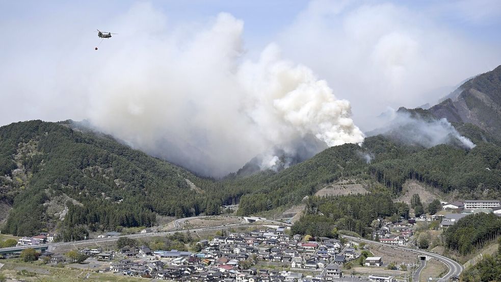 Rund ein Drittel der Bevölkerung von Ōtsuchi wurde zum Verlassen ihrer Häuser aufgefordert. Foto: -/kyodo/dpa