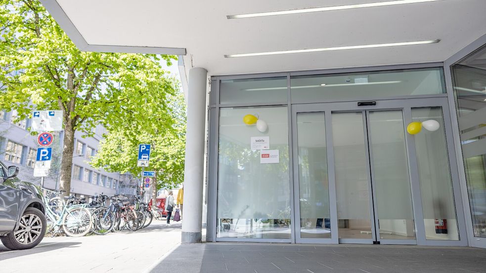 In einer ehemaligen Physiotherapie-Praxis am Kollegienwall 3-4 in Osnabrück gibt es nun einen Rückzugsort für wohnungslose Frauen. Männer haben dort bei „Sodita“ keinen Zutritt. Foto: Sebastian Dannenberg