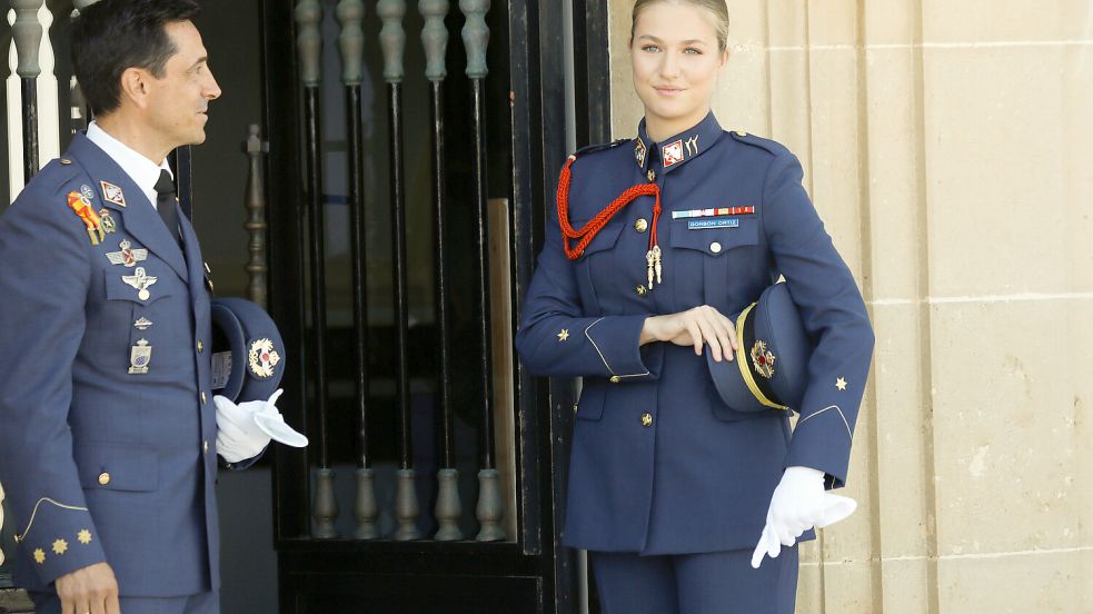 Derzeit noch beim Militär, bald geht‘s an die Uni: Spaniens Prinzessin Leonor. Foto: dpa/EUROPA PRESS | Edu Botella