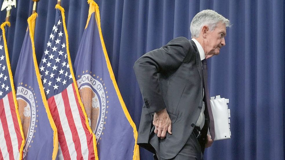 Der Zinsentscheid dürfte der letzte mit Jerome Powell an der Spitze des Fed-Zentralbankrates sein – oder doch nicht? (Archivfoto) Foto: Jacquelyn Martin/AP/dpa
