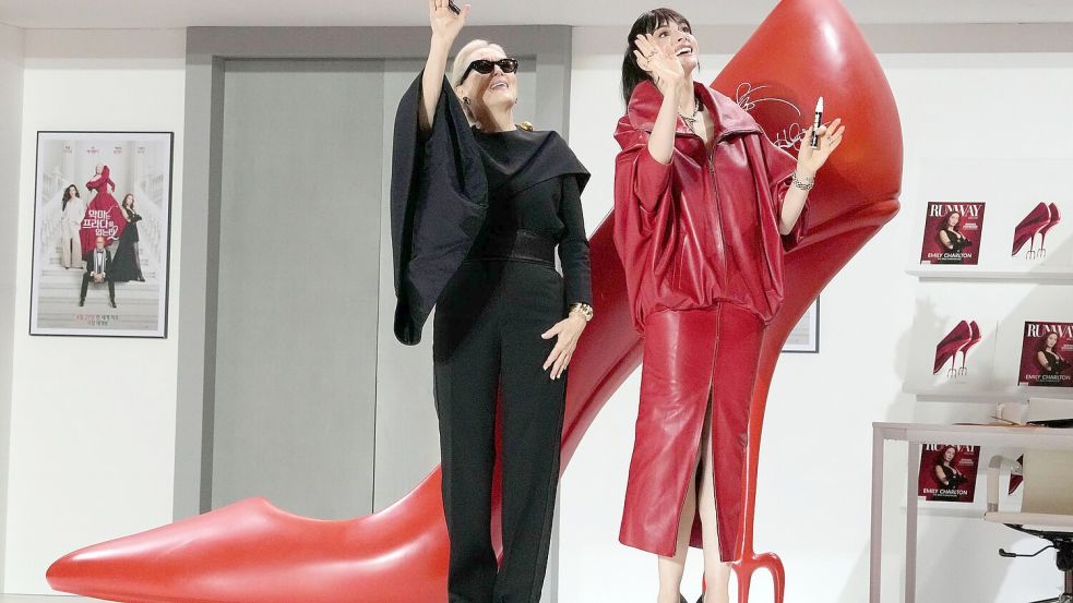 Meryl Streep und Anne Hathaway stellten den Film unter anderem auch in Seoul vor. (Archivbild) Foto: Ahn Young-joon