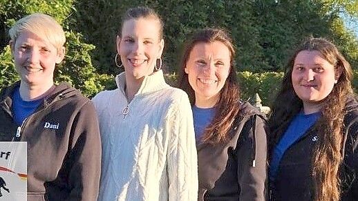 Der neue Vorstand der SG Moordorf mit Daniela Radtke (von links), Pia Horn, Dana Naus und Sena Ali Ahmad. Foto: SG Moordorf