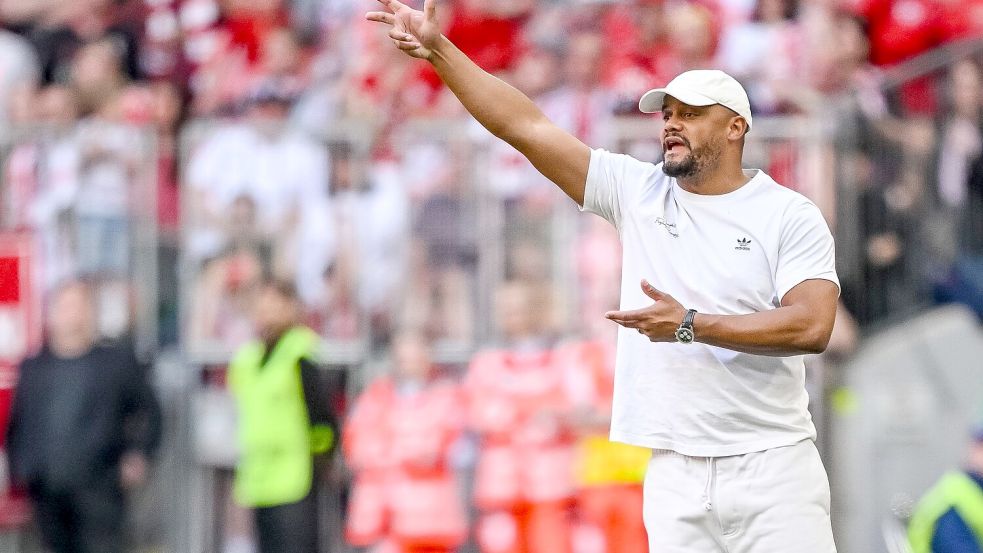 Vincent Kompany gibt die Richtung vor: „Wir wollen am Ende nur gewinnen.“ Foto: Harry Langer