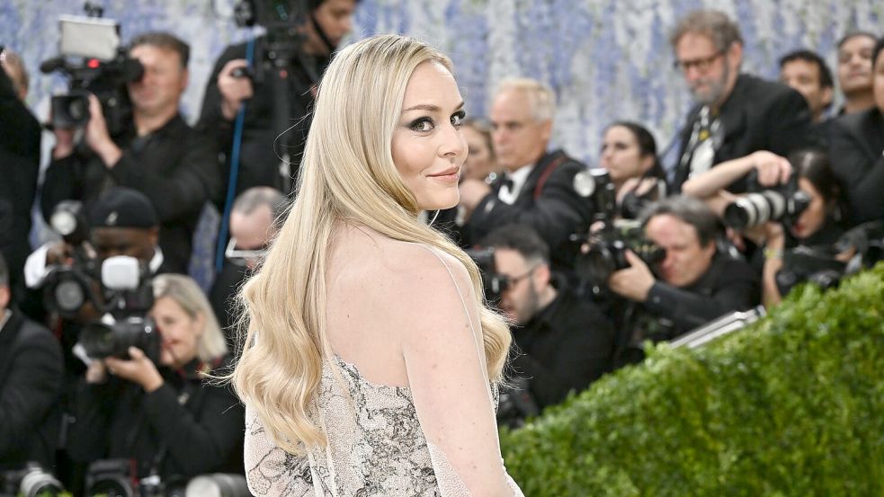 Lindsey Vonn bei der Met-Gala in New York. Foto: Evan Agostini