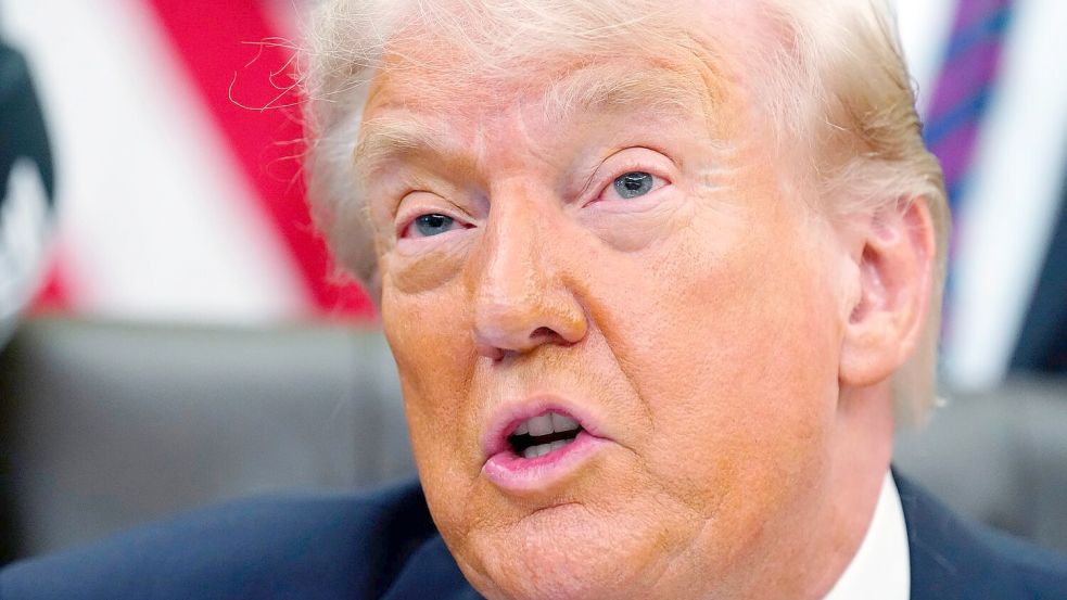 Trump setzt widersprüchliche Posts zum Konflikt mit dem Iran ab. Foto: Jacquelyn Martin